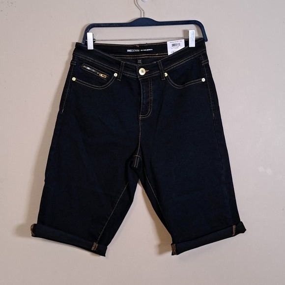 INC Tikglo Cuffed Denim Bermuda Shorts 10 - Picture 4 of 10